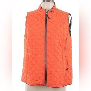Orange Quilted Women's Vest